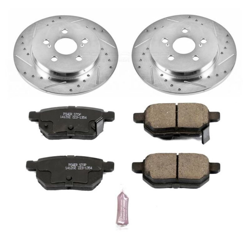 Power Stop 09-10 Pontiac Vibe Rear Z23 Evolution Sport Brake Kit Brake Kits - Performance D&S PowerStop