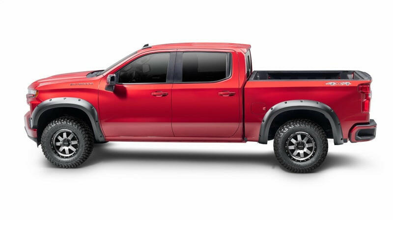 Bushwacker 19-21 Chevrolet Silverado 1500 Forge Style Flares 4pc - Black Fender Flares Bushwacker