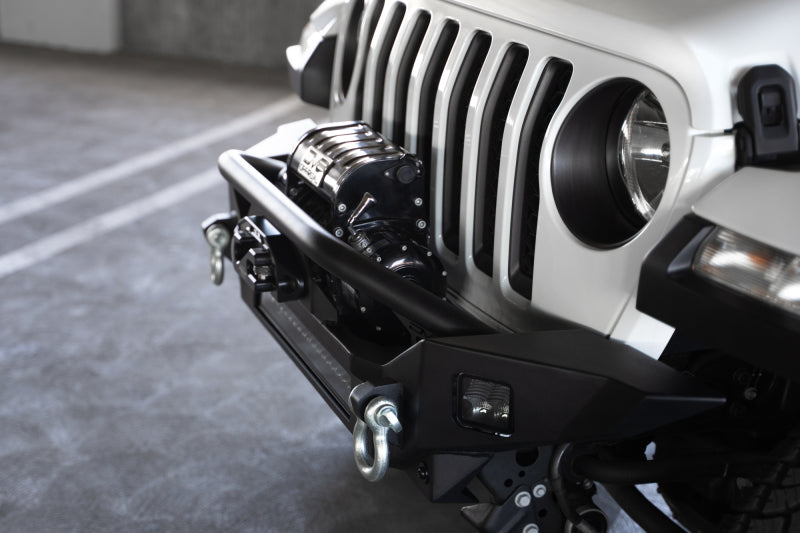 DV8 Offroad 18-23 Jeep Wrangler JL / 20-23 Jeep Gladiator JT FS-7 Mid-Width Winch Front Bumper Bumpers - Steel DV8 Offroad
