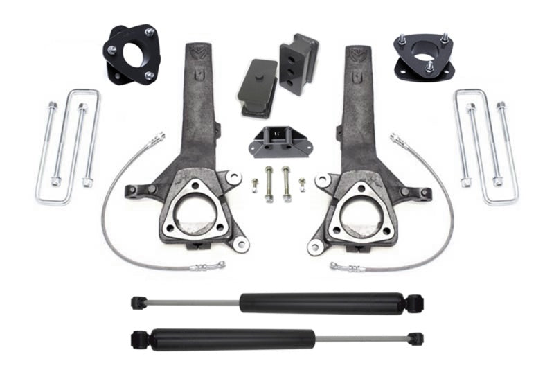MaxTrac 04-18 Nissan Titan 2WD 6.5in/4in MaxPro Spindle Lift Kit w/MaxTrac Shocks Steering Knuckles & Spindles Maxtrac