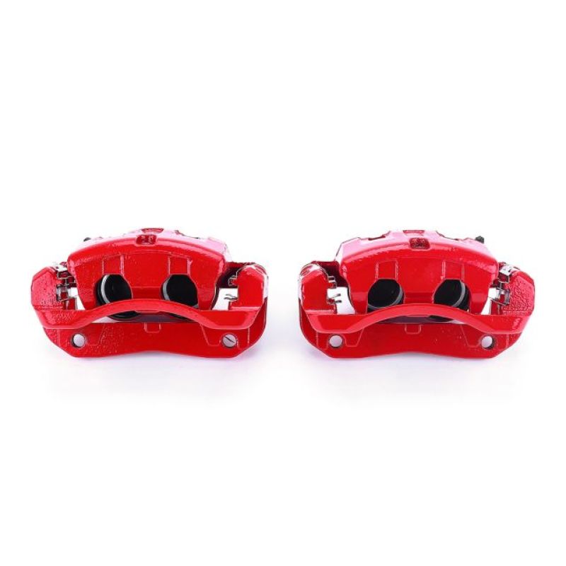 Power Stop 03-06 Acura MDX Front Red Calipers w/Brackets - Pair Brake Calipers - Perf PowerStop