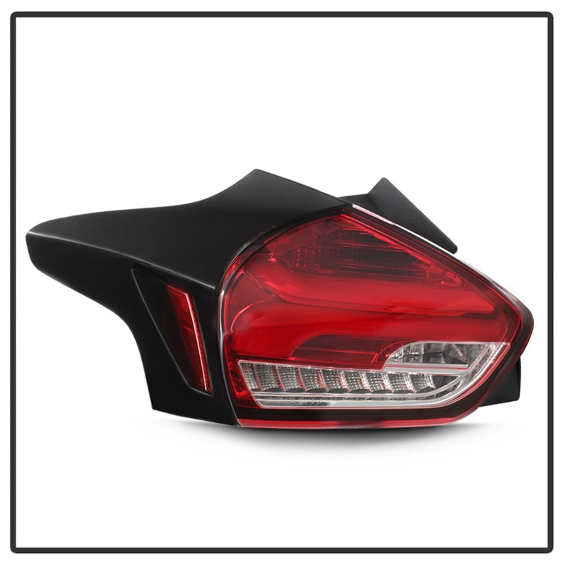Spyder 15-17 Ford Focus Hatch LED Tail Lights w/Indicator/Reverse - Red Clr (ALT-YD-FF155D-LED-RC) Tail Lights SPYDER