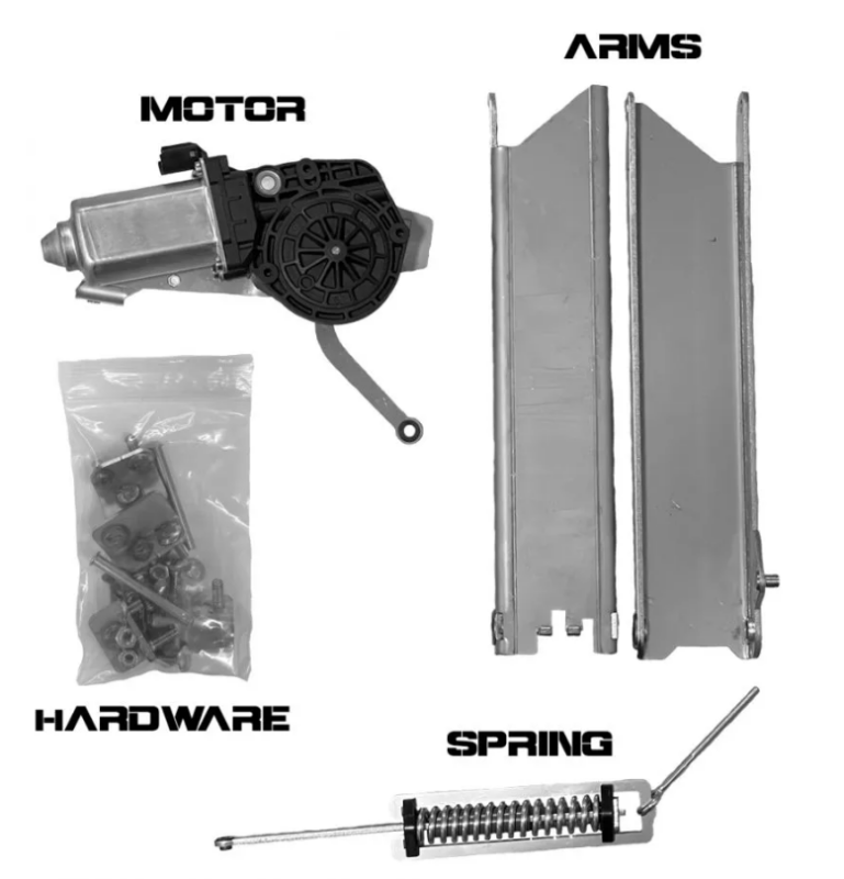 Rock Slide Rebuild Kit Step Slider - 4 Door Driver Side (Gen 3) Hardware - Singles Rock Slide Engineering