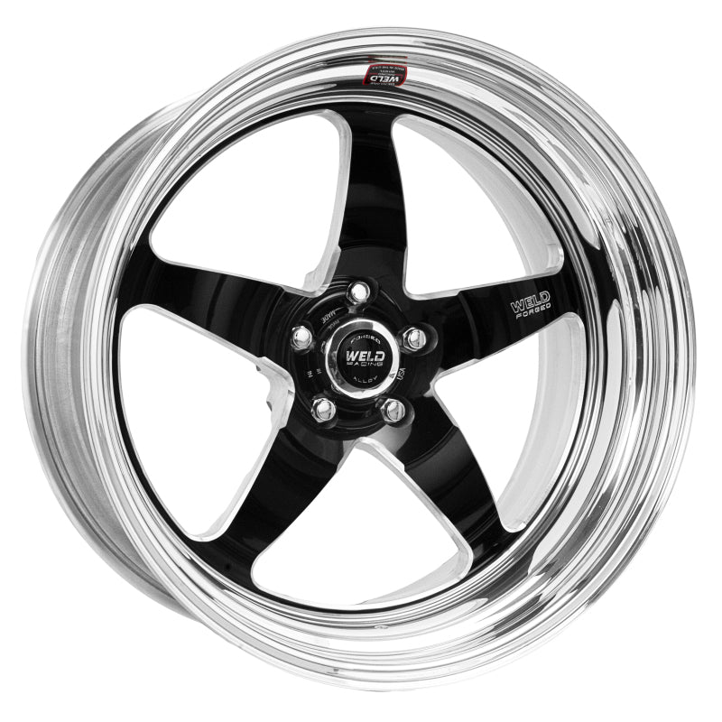 Weld S71 20x10 / 5x4.5 BP / 7.4in. BS Black Wheel (Medium Pad) - Non-Beadlock Wheels - Forged Weld