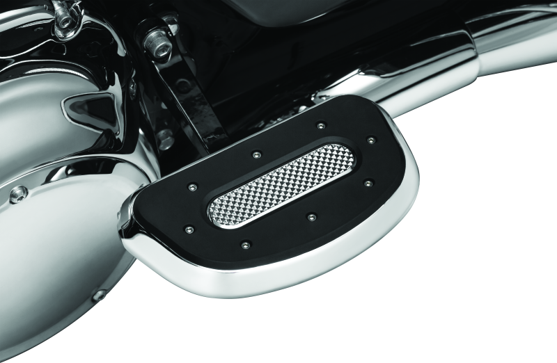 Kuryakyn Heavy Industry Passenger Floorboards Touring Models Chrome Footpegs Kuryakyn
