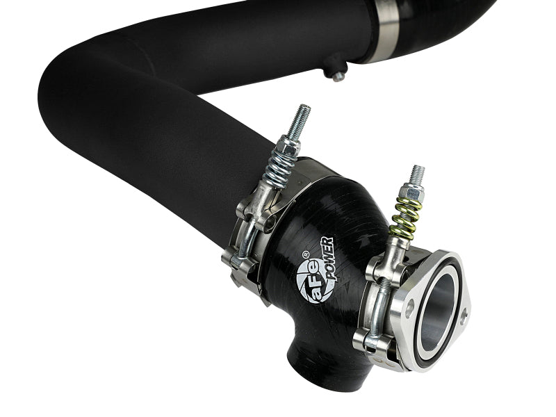 aFe BladeRunner 2.5in Aluminum Hot Side Charge Pipe 15-20 Subaru WRX 2.0T - Black Intercoolers aFe