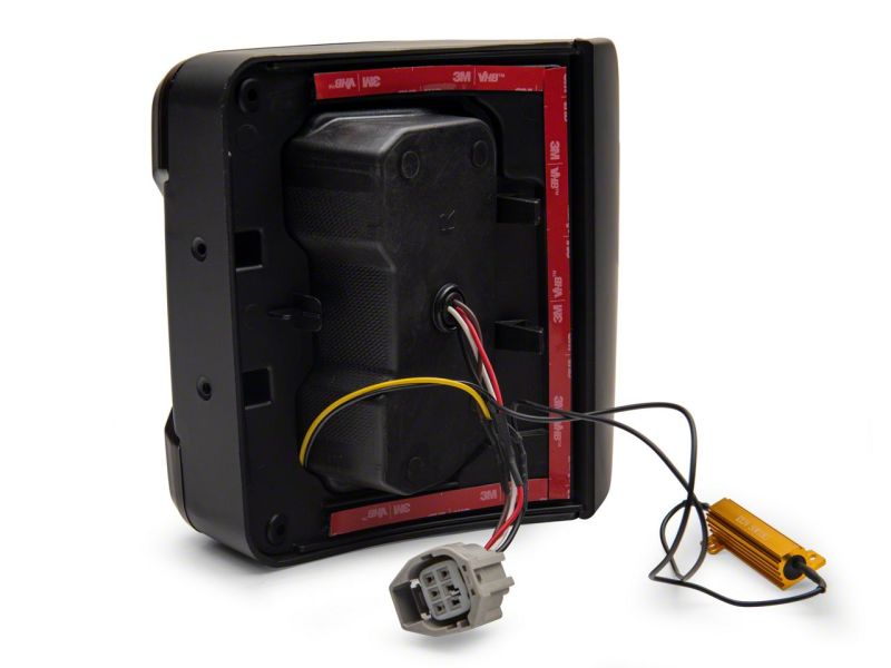 Raxiom 07-18 Jeep Wrangler JK Axial Series Carver LED Tail Lights- Blk Housing (Smoked Lens) Tail Lights Raxiom