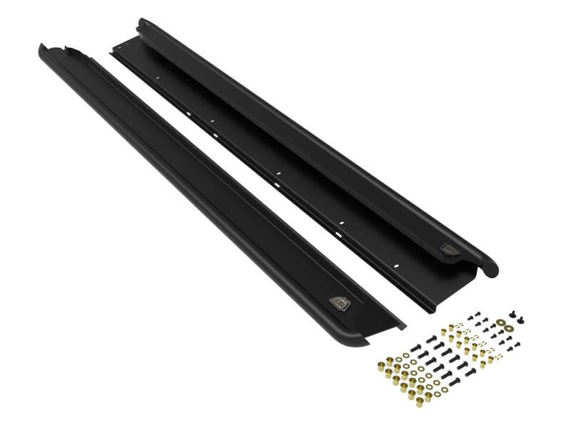 aFe POWER 10-14 Subaru Outback H4 2.5L / H6 3.6L Terra Guard Trail Slider Step - Black Nerf Bars aFe