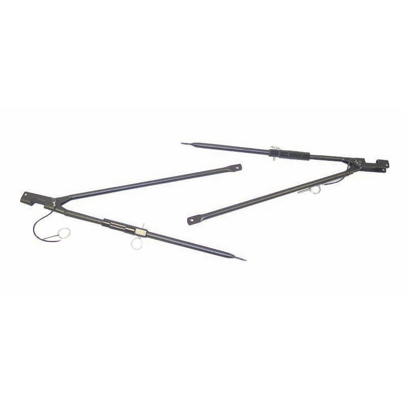 Rugged Ridge 87-95 Jeep Wrangler YJ Adjustable S-Top Spreader Bar Soft Tops Rugged Ridge