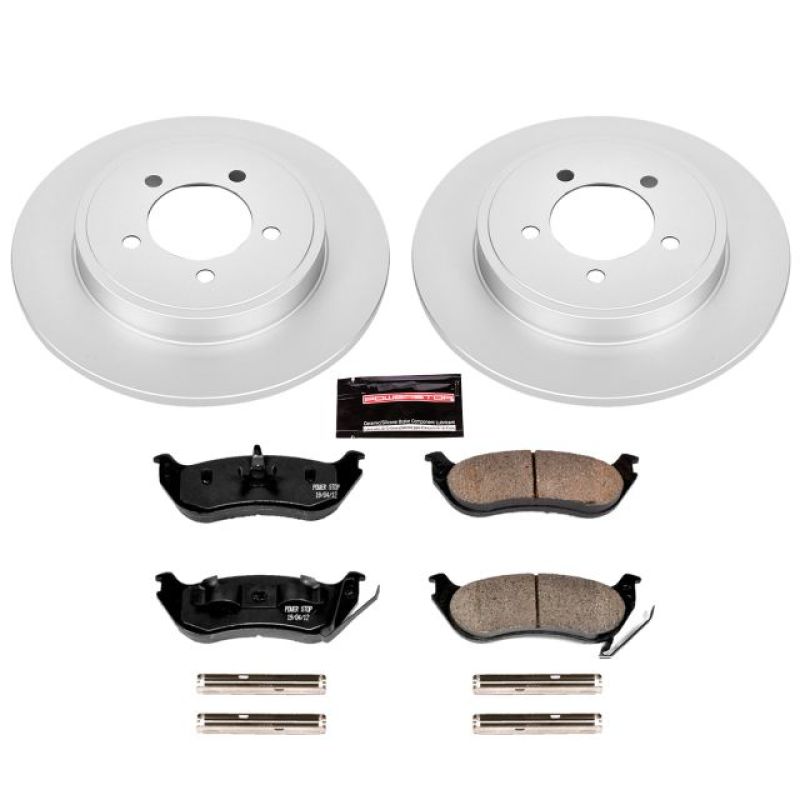 Power Stop 06-10 Ford Explorer Rear Z17 Evolution Geomet Coated Brake Kit Brake Kits - Performance Blank PowerStop