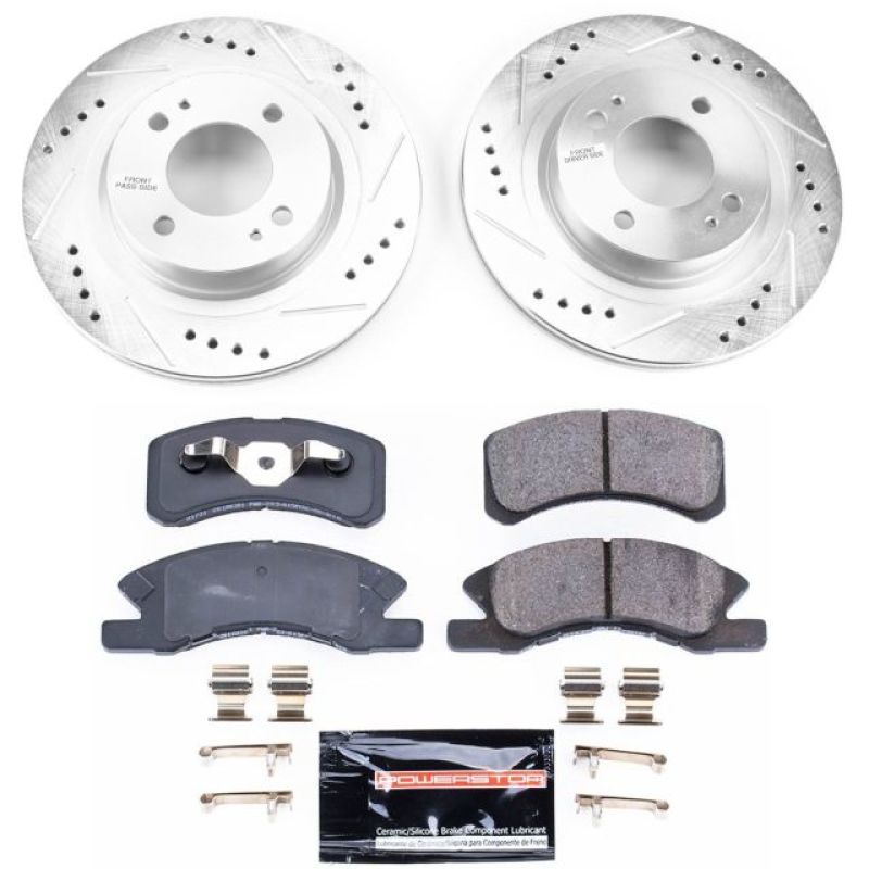 Power Stop 17-18 Mitsubishi Mirage Front Z23 Evolution Sport Brake Kit Brake Kits - Performance D&S PowerStop