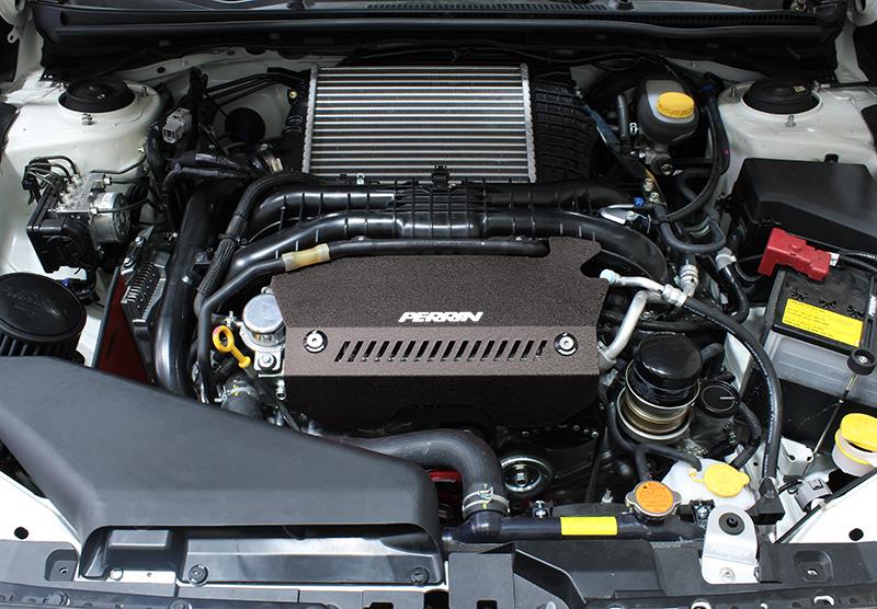 PERRIN 15-21 Subaru WRX Pulley Cover - Black Engine Covers Perrin Performance