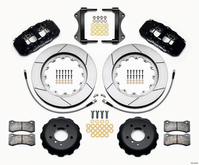 Wilwood AERO6 Front Hat Kit 15.00 2007-2011 BMW E90 Series w/Lines Big Brake Kits Wilwood