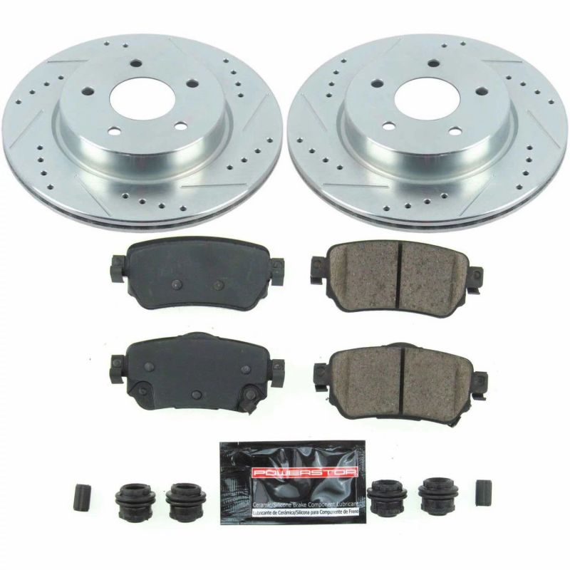 Power Stop 18-19 Nissan Leaf Rear Z23 Evolution Sport Brake Kit Brake Kits - Performance D&S PowerStop