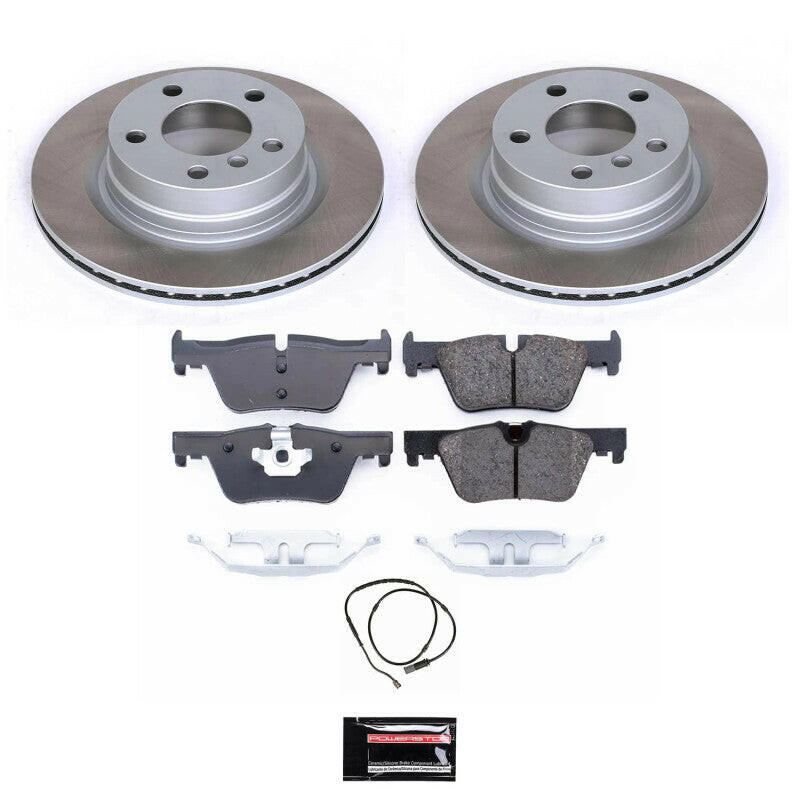 Power Stop 2014 BMW 428i xDrive Rear Semi-Coated Rotor Kit Brake Kits - Performance Blank PowerStop