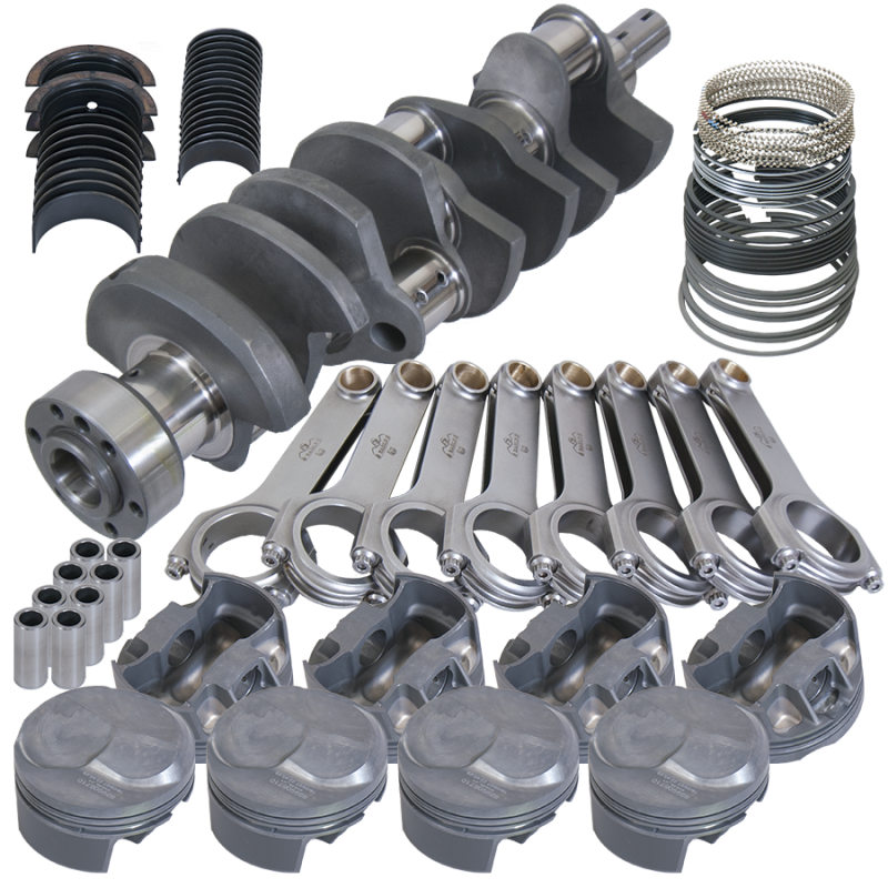 Eagle Chevy Tall 454 1Pc 4.250in Crank 6.800in H-Beam 43cc Dome 4.310in Pistons Rotating Assembly Rotating Assemblies Eagle