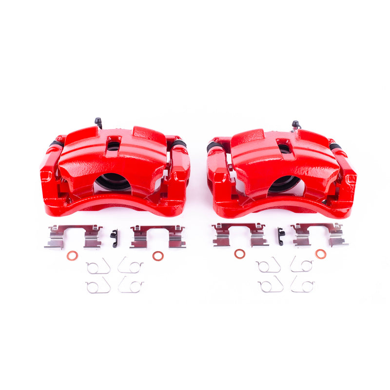 Power Stop 14-18 Nissan Rogue Front Red Calipers w/Brackets - Pair Brake Calipers - Perf PowerStop