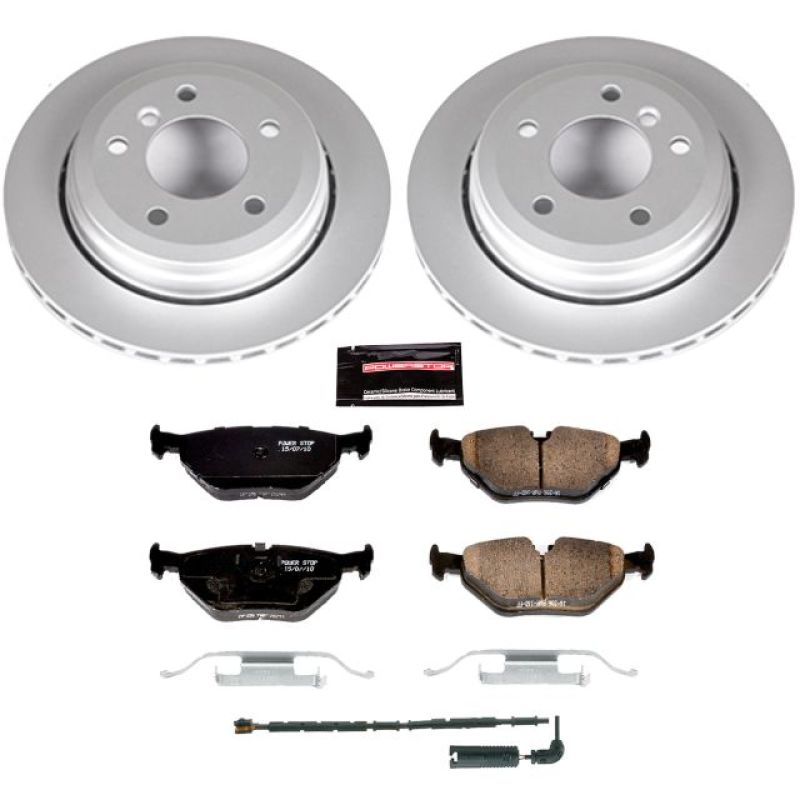 Power Stop 01-05 BMW 325xi Rear Z23 Evolution Sport Coated Brake Kit Brake Kits - Performance D&S PowerStop