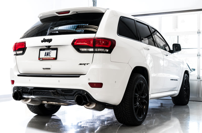 AWE Tuning 2020 Jeep Grand Cherokee SRT Track Edition Exhaust - Chrome Silver Tips Catback AWE Tuning