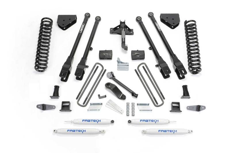 Fabtech 08-10 Ford F450/550 4WD 6in 4Link Sys w/Coils & Perf Shks Lift Kits Fabtech