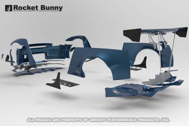 GReddy Rocket Bunny R35 V2 Front Canards (FRP) Fenders GReddy