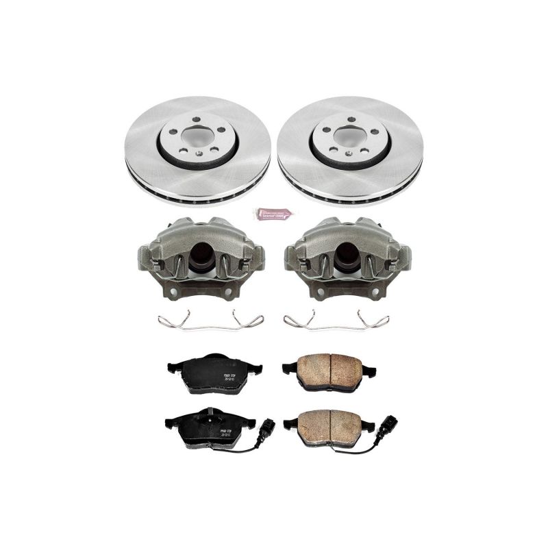 Power Stop 99-10 Volkswagen Beetle Front Autospecialty Brake Kit w/Calipers Brake Kits - OE PowerStop