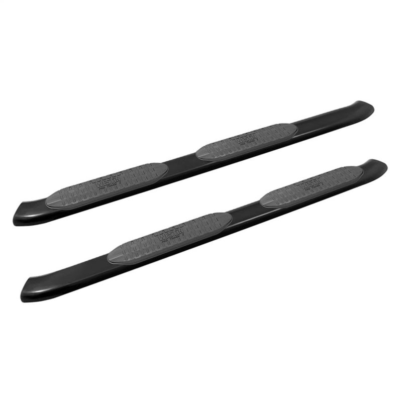 Westin 18-20 Jeep Wrangler JL Unlimited 4DR PRO TRAXX 5 Oval Nerf Step Bars - Textured Black Nerf Bars Westin