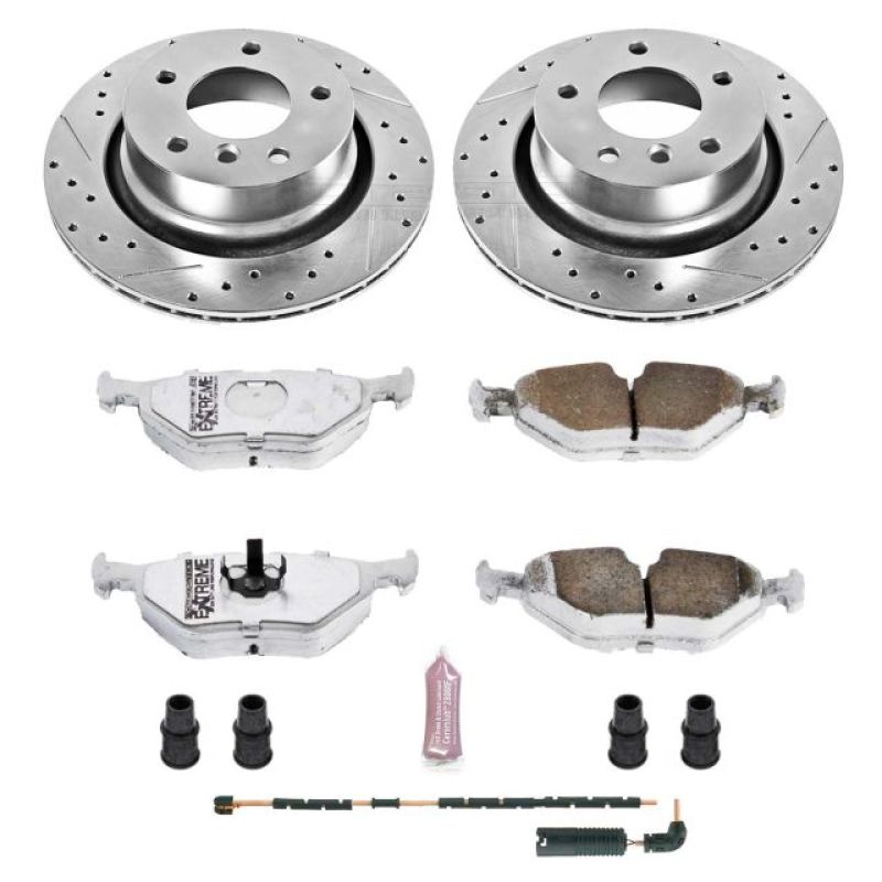 Power Stop 03-08 BMW Z4 Rear Z26 Street Warrior Brake Kit Brake Kits - Performance D&S PowerStop