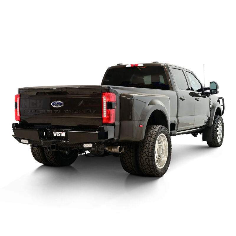 Westin 23-25 Ford F-250/350/450/550/600 HDX Bandit Rear Bumper - Black Bumpers - Steel Westin