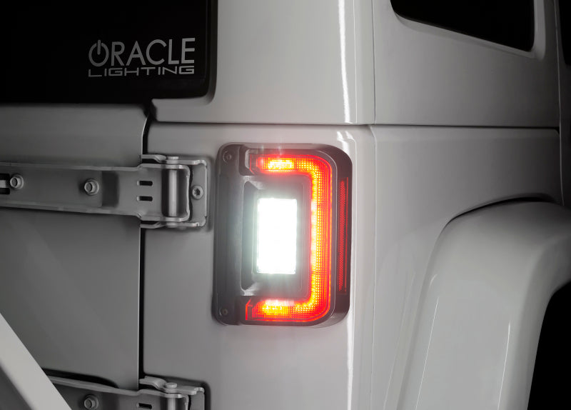 Oracle 07-17 Jeep Wrangler JK Flush Mount LED Tail Lights - Tinted Tail Lights ORACLE Lighting