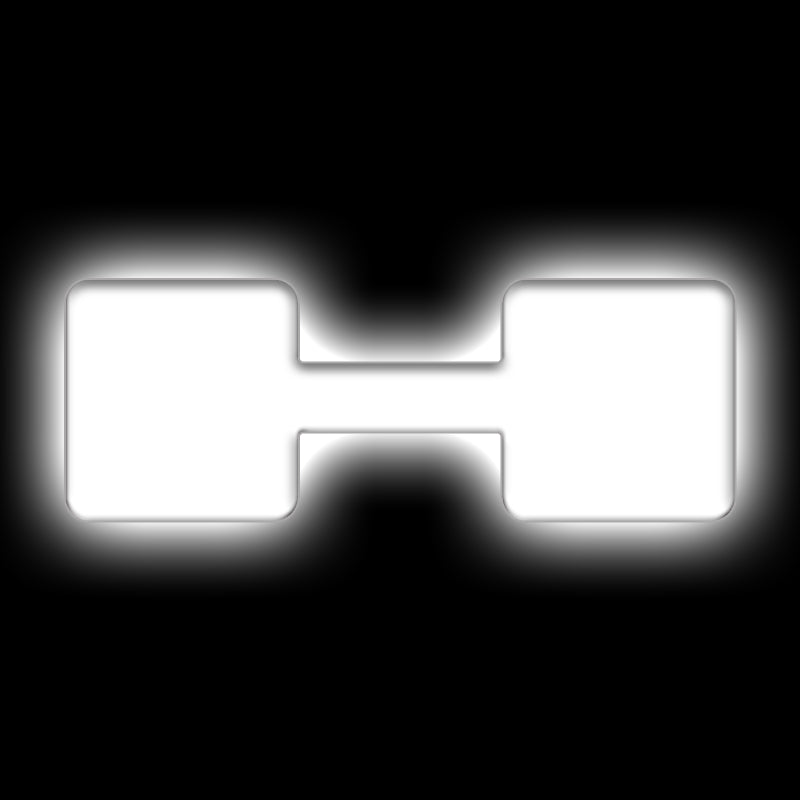 ORACLE Lighting Universal Illuminated LED Letter Badges - Matte Wht Surface Finish - H Light Accessories and Wiring ORACLE Lighting