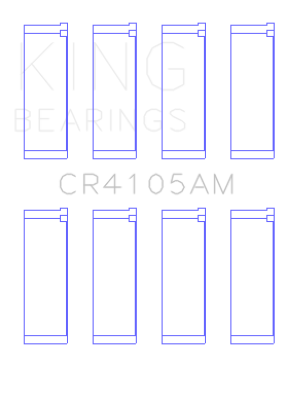 King Engine Bearings Mazda FS-DE L4/FP L4/FS L4 DOHC 16 Valve (Size +0.5) Rod Bearing Set Bearings King Engine Bearings