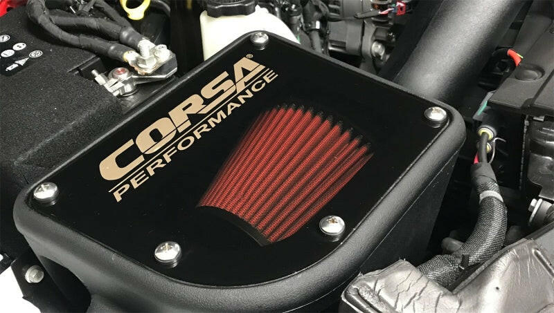Corsa 2018-2025 Jeep Wrangler JL 3.6L V6 Cold Air Intake with DryTech Filter Cold Air Intakes CORSA Performance