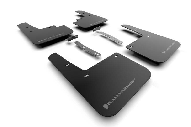 Rally Armor 22-23 Hyundai Kona N-Line Black UR Mud Flap w/Grey Logo Mud Flaps Rally Armor