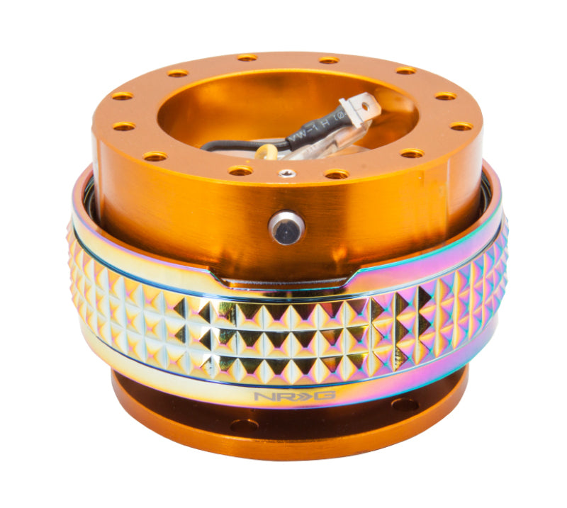 NRG Quick Release Kit - Pyramid Edition - Rose Gold Body / Neochrome Pyramid Ring Quick Release Adapters NRG