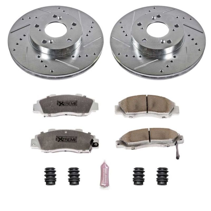 Power Stop 98-02 Honda Accord Front Z26 Street Warrior Brake Kit Brake Kits - Performance D&S PowerStop