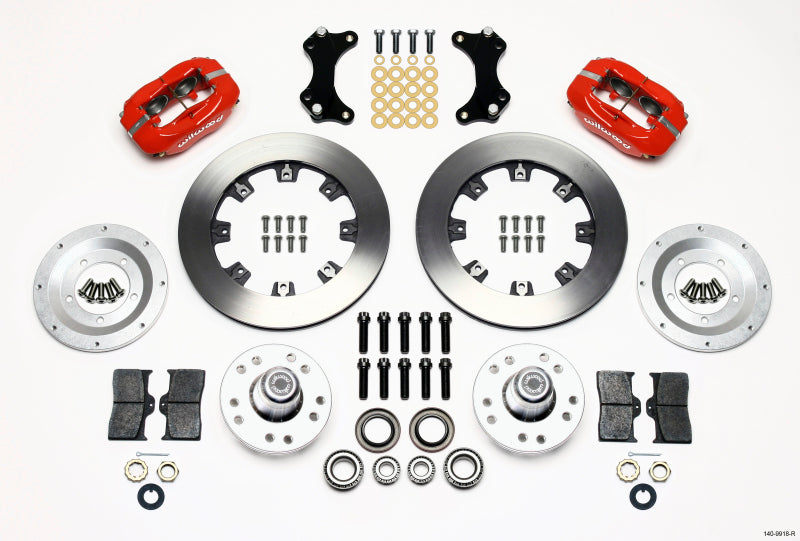 Wilwood Forged Dynalite Front Kit 12.19in Red WWE ProSpindle Big Brake Kits Wilwood