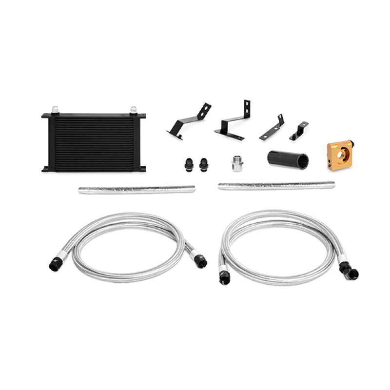 Mishimoto 2016+ Chevrolet Camaro 2.0t Thermostatic Oil Cooler Kit Black Oil Coolers Mishimoto