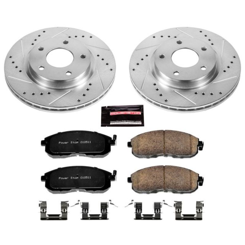 Power Stop 13-18 Nissan Sentra Front Z23 Evolution Sport Brake Kit Brake Kits - Performance D&S PowerStop