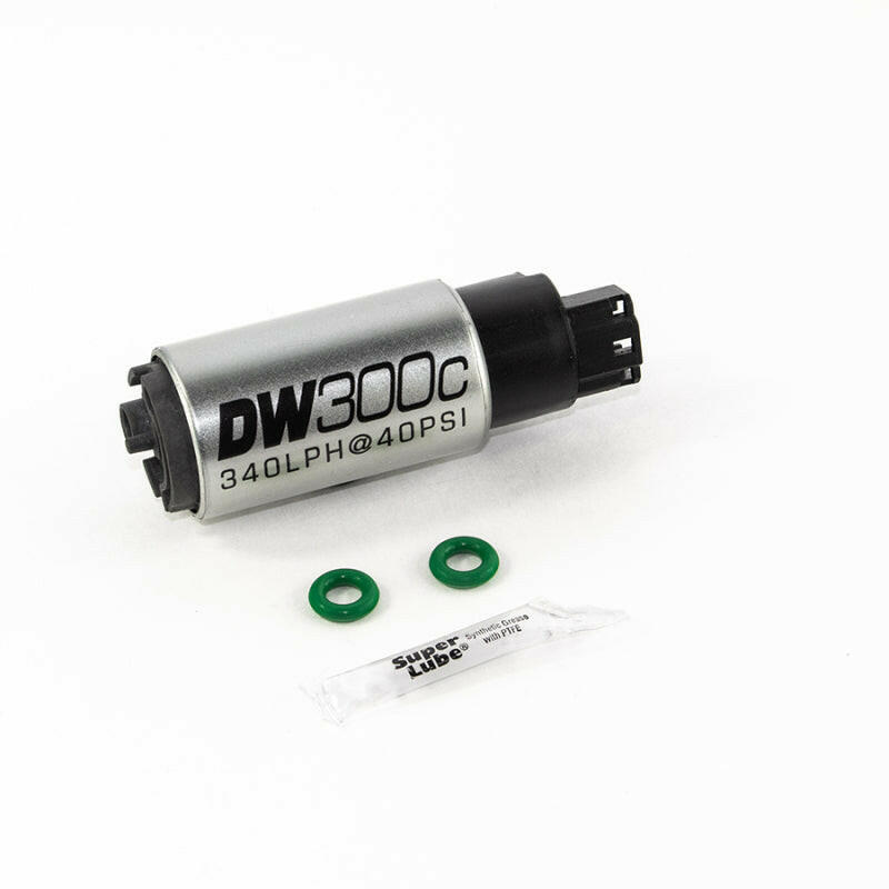 DeatschWerks 340lph DW300C Compact Fuel Pump w/ 02-06 RSX Set Up Kit (w/o Mounting Clips) Fuel Pumps DeatschWerks