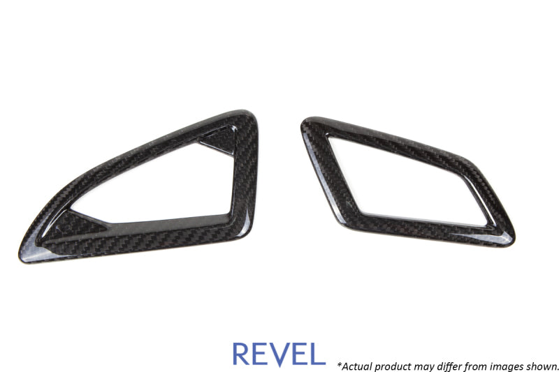 Revel GT Dry Carbon Defroster Garnish (Left & Right) 16-18 Honda Civic - 2 Pieces Carbon Accessories Revel