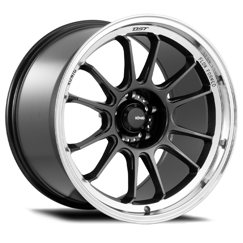 Konig Hypergram 17x9 5x114.3 ET40 Metallic Carbon w/ Machined Lip Wheels - Cast Konig