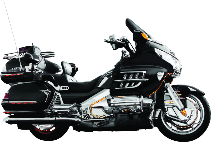 Kuryakyn Louvered Battery Box Cover 01-10 GL1800 Chrome Battery Tiedowns Kuryakyn