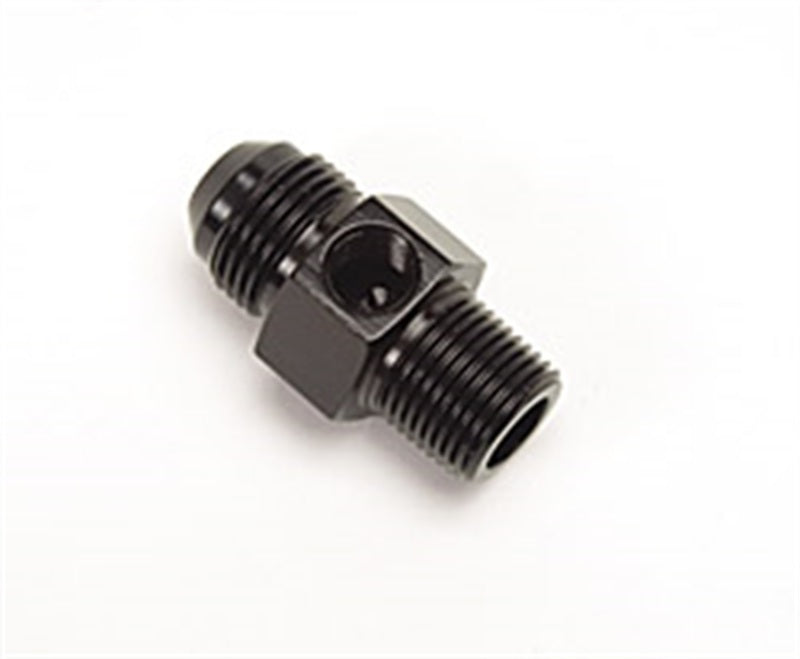 Russell Performance -6 AN Flare to 3/8in Pipe Pressure Adapter (Black) Fittings Russell