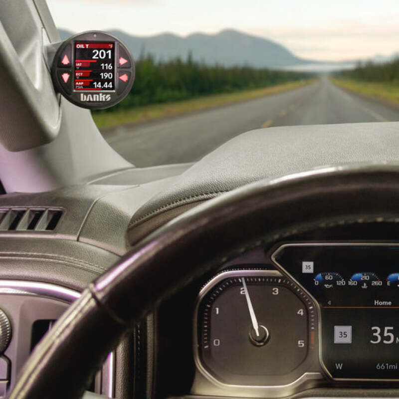 Banks Power 19-21 Chevy/GMC 1500 20-22 Chevy/GMC 2500/3500 iDash Stealth Pod Mount - Single Gauge Gauge Pods Banks Power