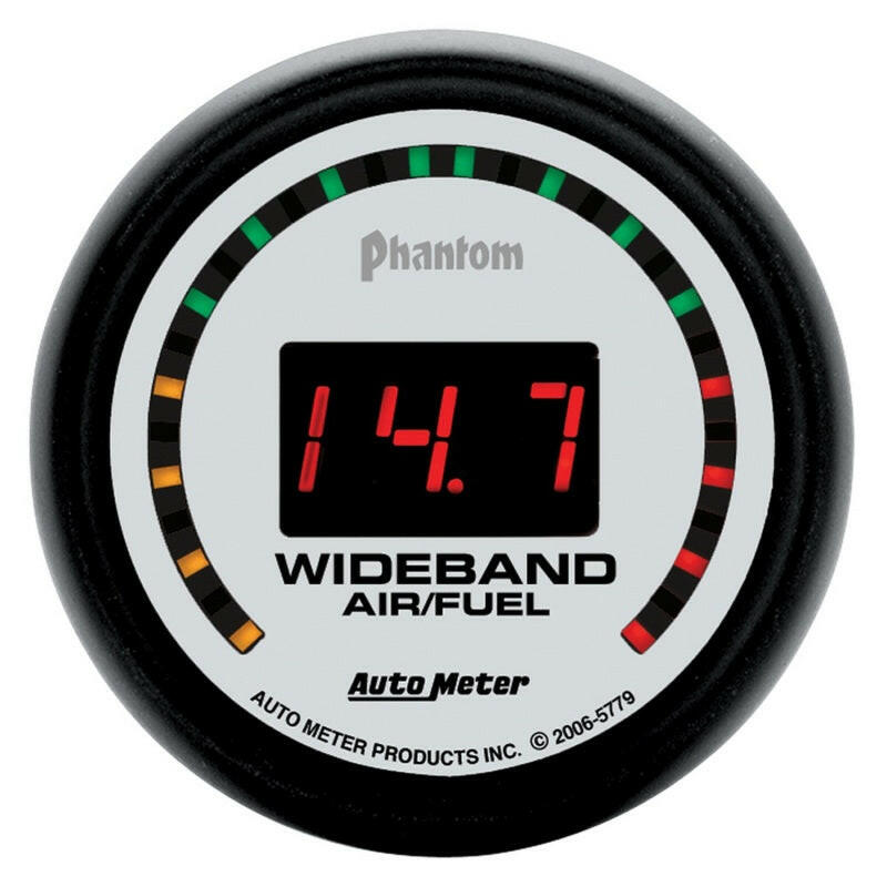 Autometer Phantom 52mm Digital 10:1-17:1 Street Wideband Air/Fuel Ratio Gauge Gauges AutoMeter