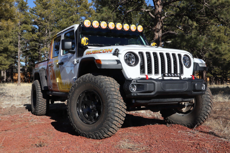 KC HiLiTES 6in. Round Soft Cover (Pair) - Black w/Yellow KC Logo Light Covers and Guards KC HiLiTES