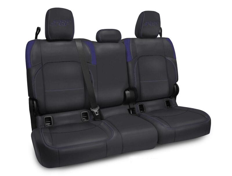 PRP Jeep Wrangler JT Rear Bench Covers - with no Armrest - Black/Purple Seat Covers PRP Seats