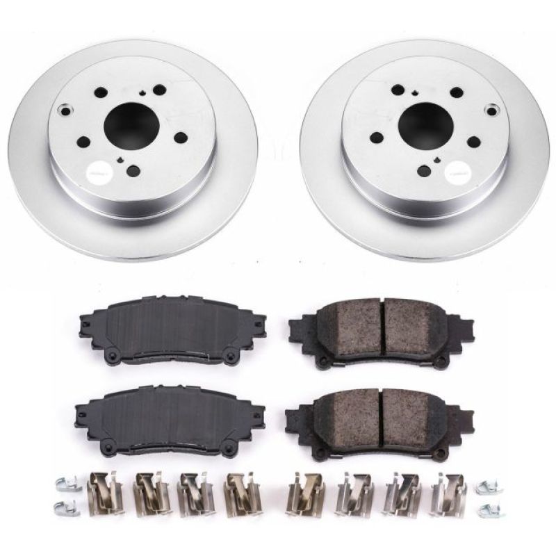 Power Stop 16-18 Toyota Mirai Rear Z17 Evolution Geomet Coated Brake Kit Brake Kits - Performance Blank PowerStop