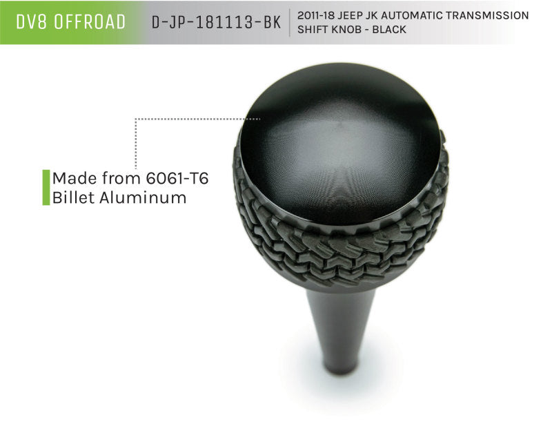 DV8 Offroad 2011-2018 Jeep JK Shift Knob Automatic Black Shift Knobs DV8 Offroad